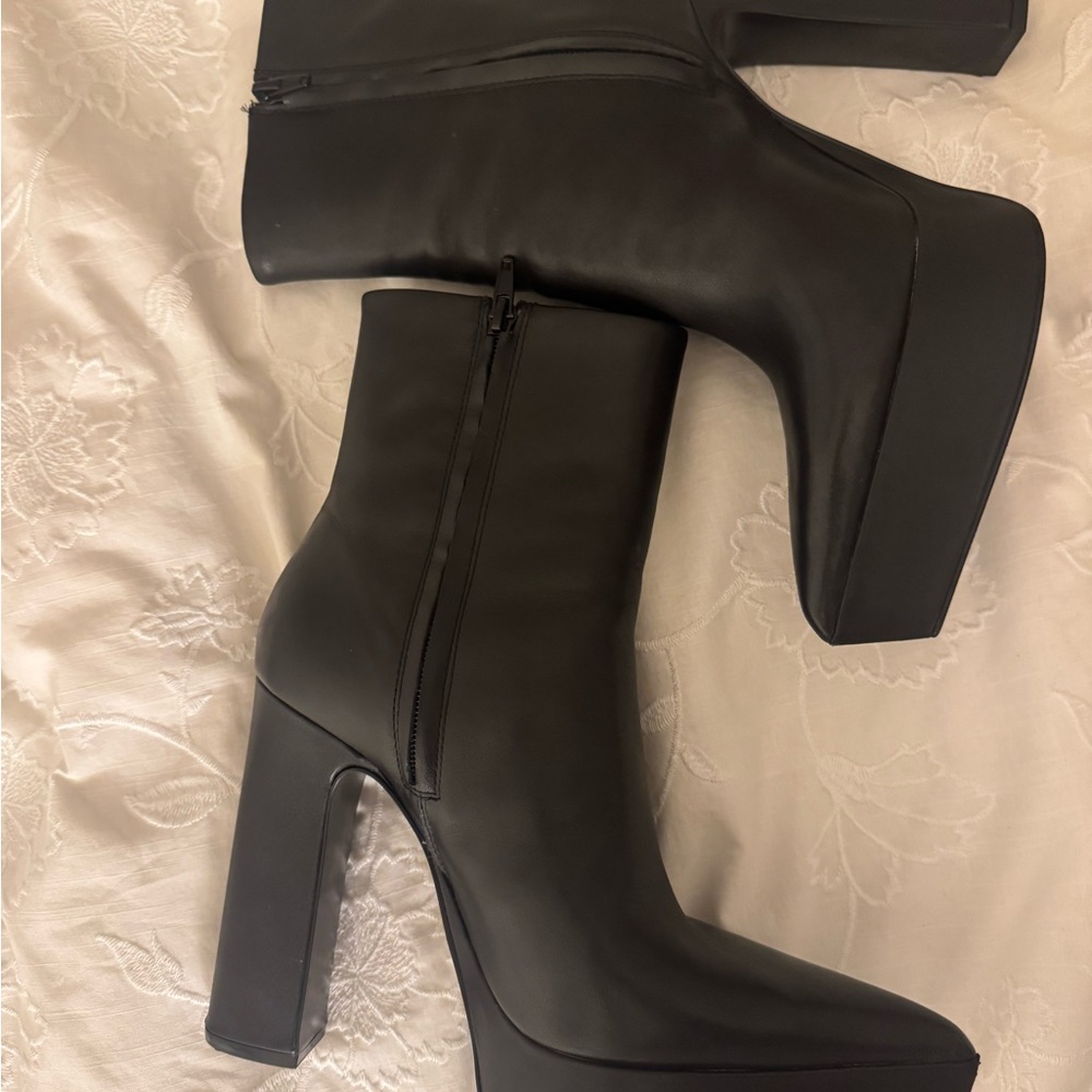 Zara leather boots